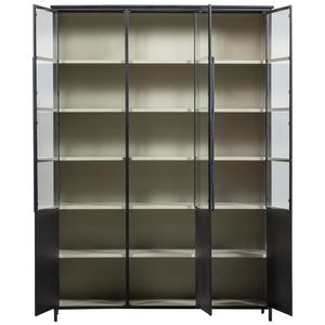 WOOOD Exhibit vitrinekast XL 3-deurs Zwart