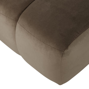 WOOOD Mojo poef velvet Taupe