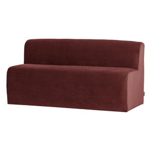 WOOOD Mojo Base eetkamerbank 164 cm velvet Kastanjebruin
