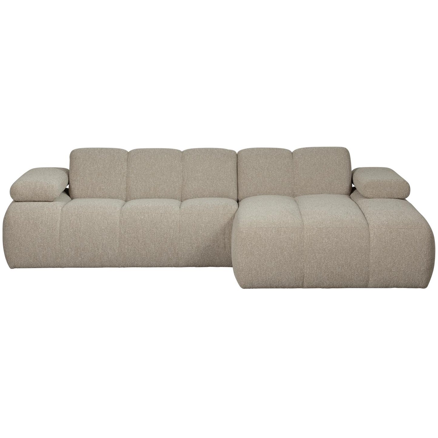WOOOD Mojo chaise longue bank rechts bouclé Beige Melange