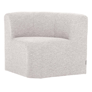 WOOOD Mojo Base eetbank hoek met rugleuning bouclé Ecru