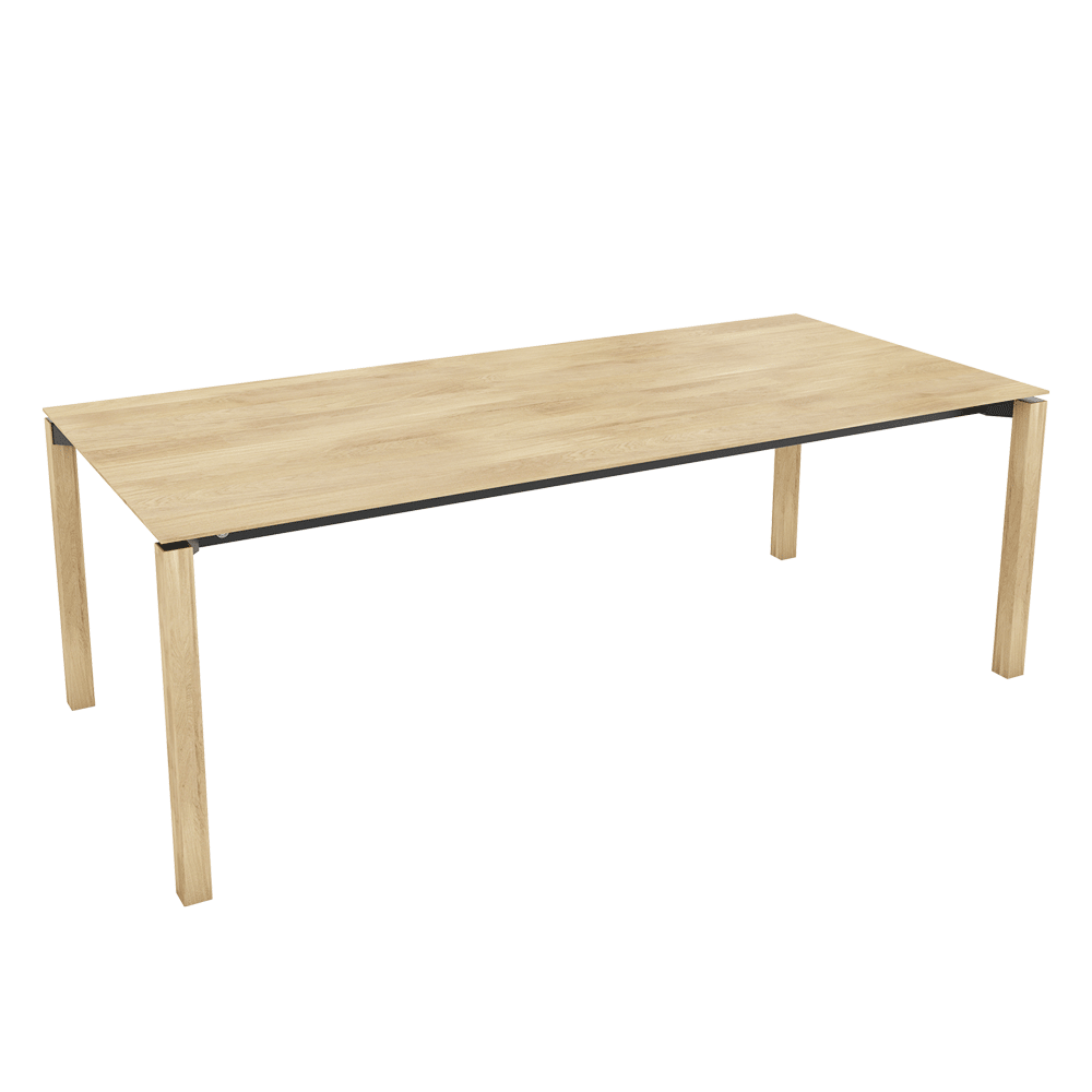 Mobitec Float T0800 eettafel 240x100 cm mat gelakt eiken