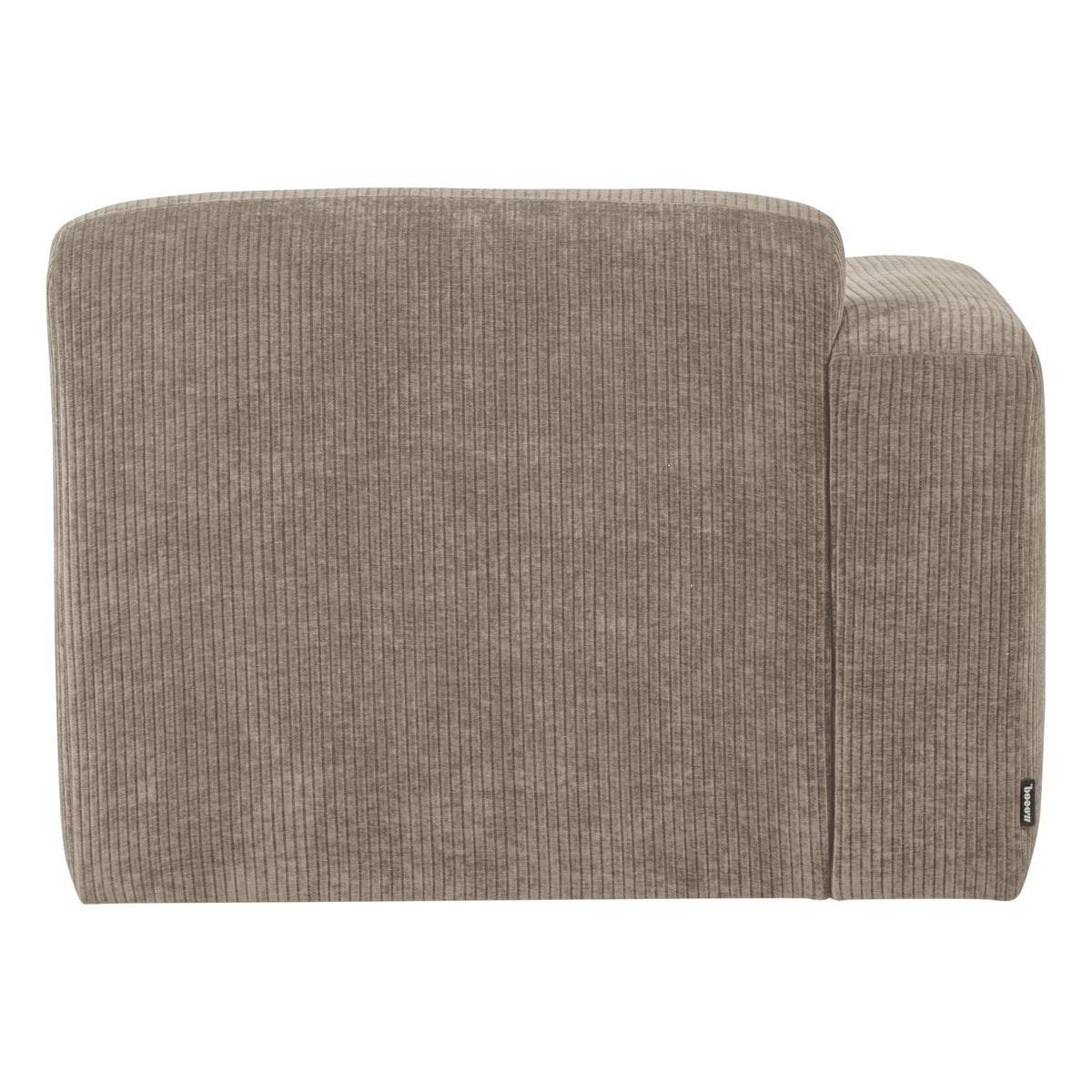 WOOOD Mojo Base 1-zits bank arm links rib Donkerzand
