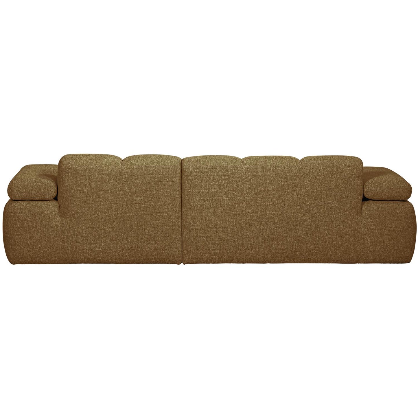 WOOOD Mojo chaise longue bank rechts bouclé Geel/Bruin Melange