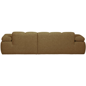 WOOOD Mojo chaise longue bank rechts bouclé Geel/Bruin Melange