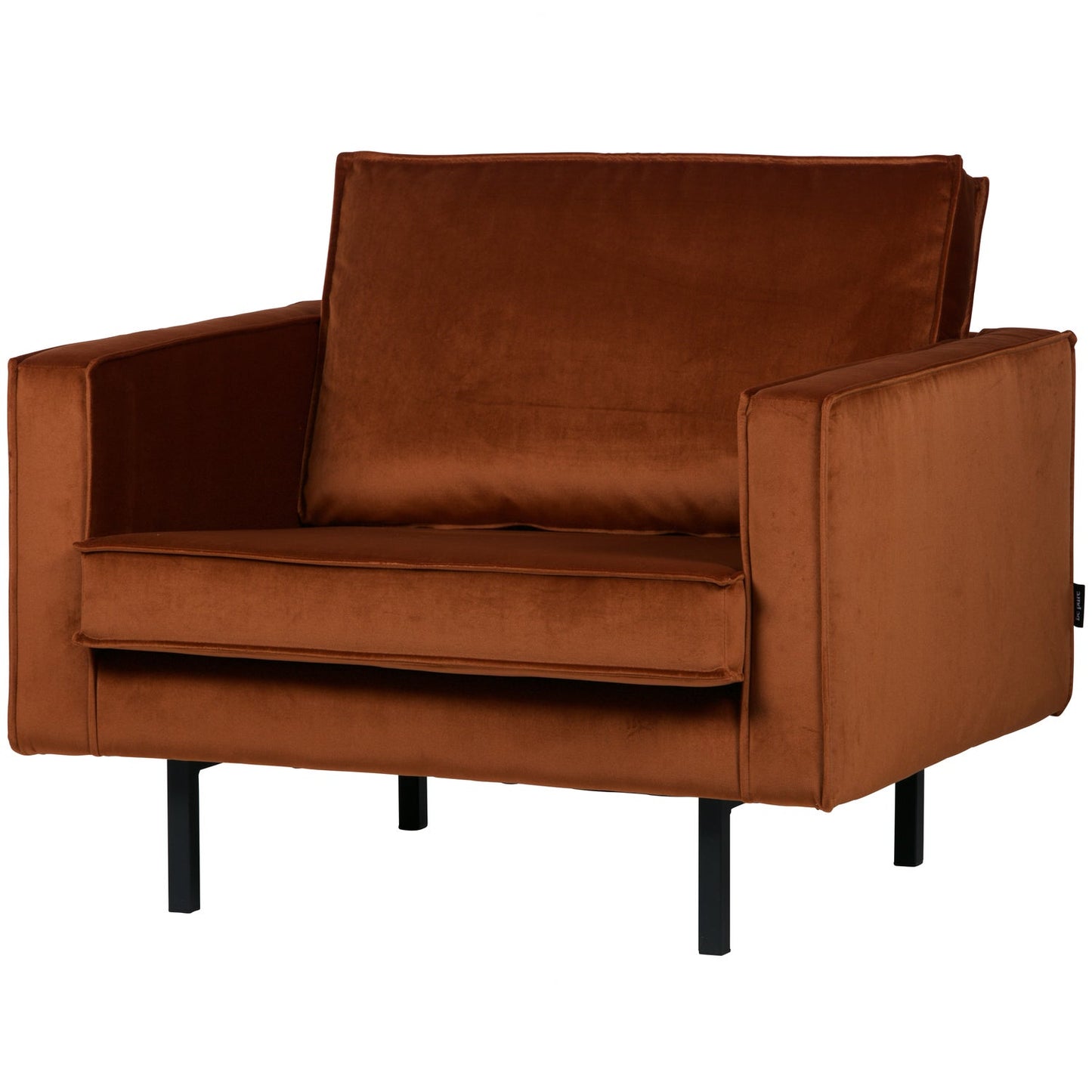 WOOOD Rodeo fauteuil velvet Roest
