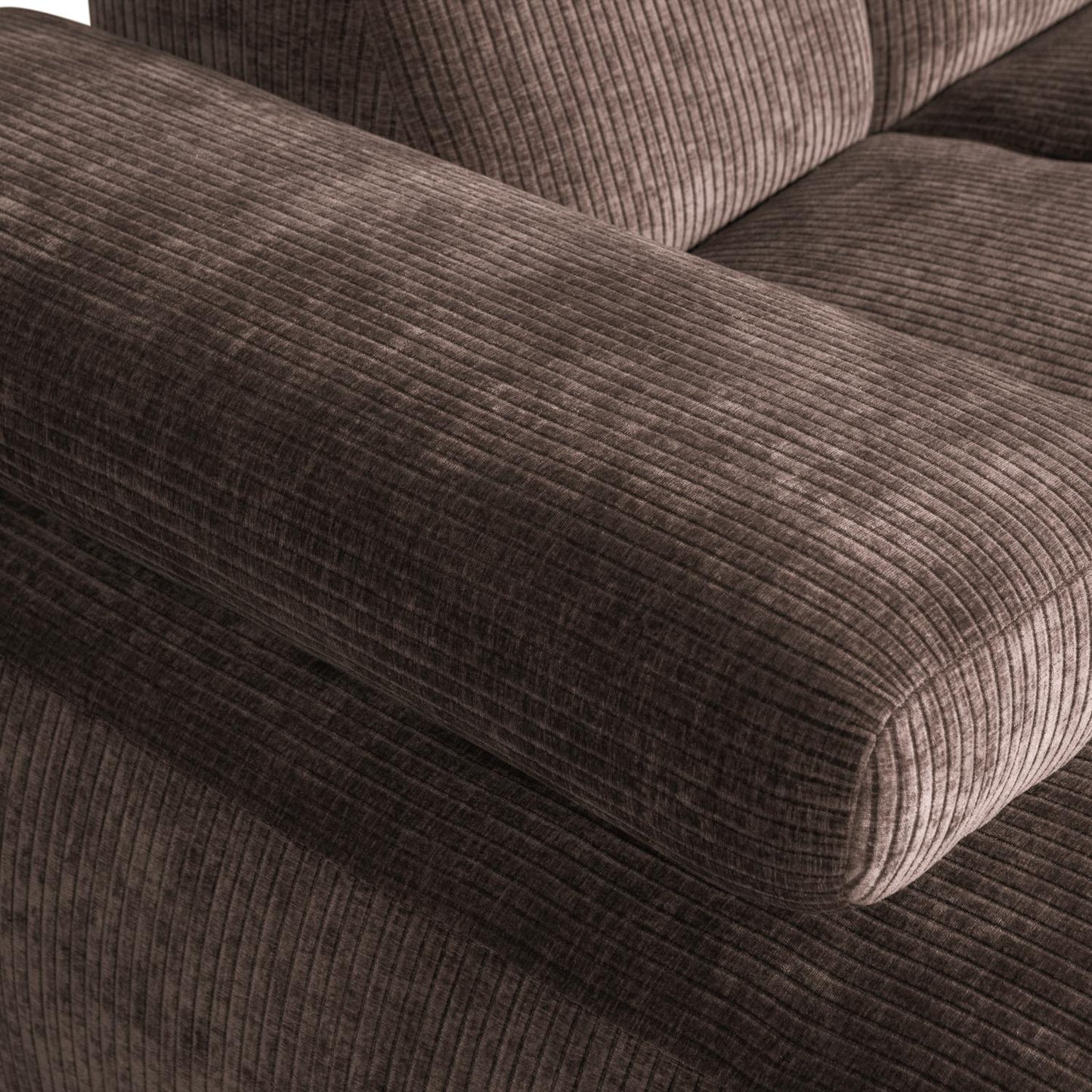 WOOOD Mojo chaise longue bank links ribstof Bruin