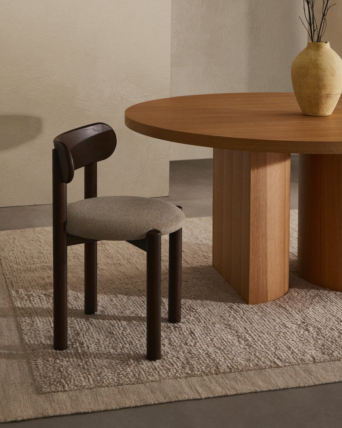 Kave Home Nealy eettafel Ø150 cm Naturel