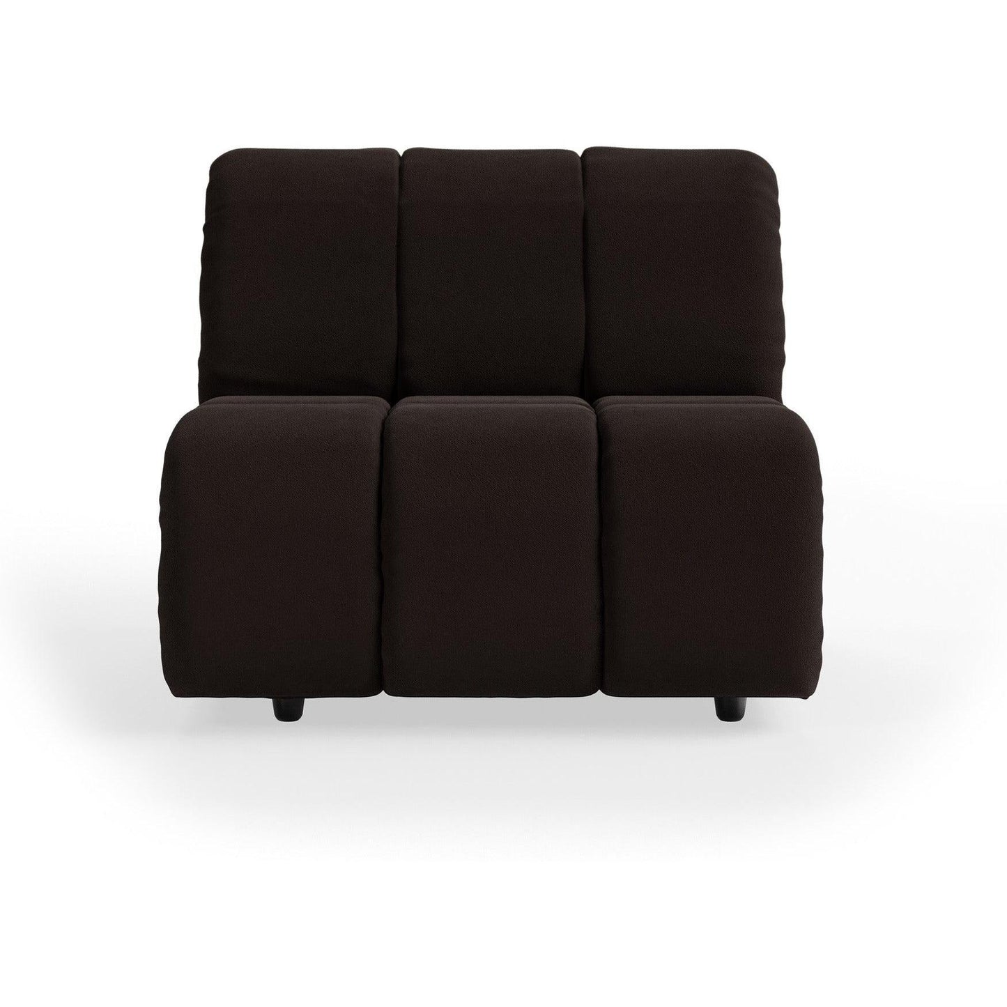HKliving Wave bank middle Royal Velvet Espresso