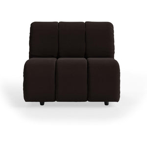 HKliving Wave bank middle Royal Velvet Espresso