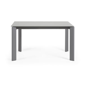 Kave Home Axis eettafel uitschuifbaar 140/200x90 cm Grijs
