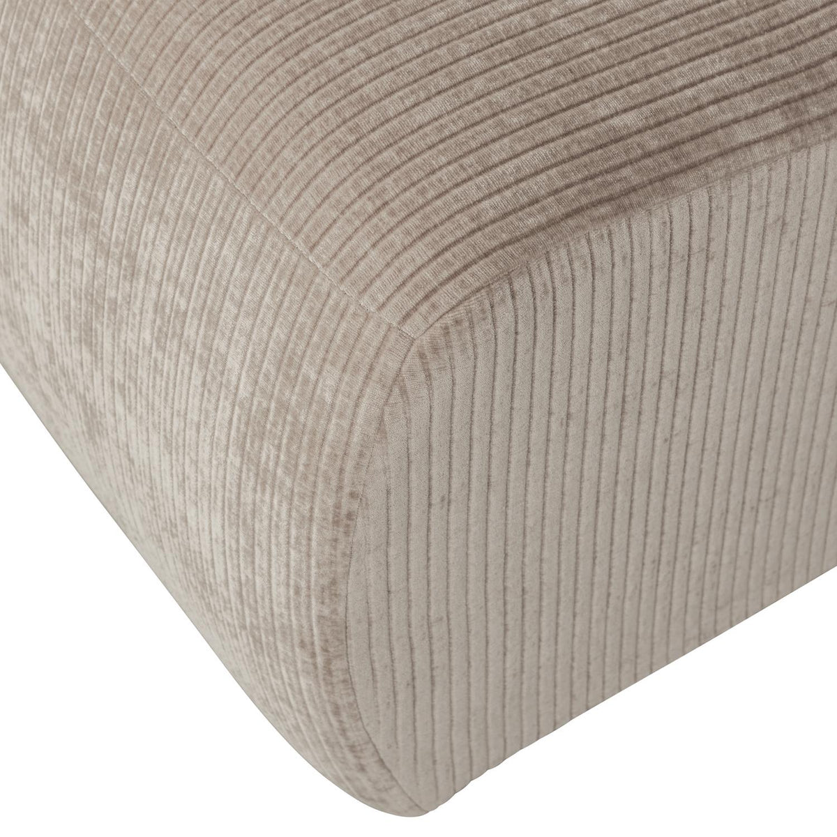 WOOOD Mojo 1-zits bank rib Donkerzand