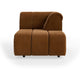 HKliving Wave bank right divan Royal Velvet Caramel