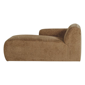 WOOOD Mojo Base chaise longue bank arm links wollig Honinggeel