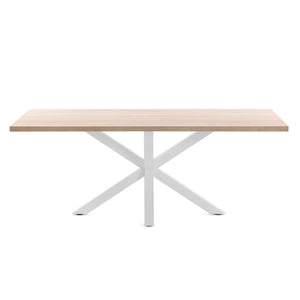 Kave Home Argo eettafel rechthoek 200x100 cm Natural/White