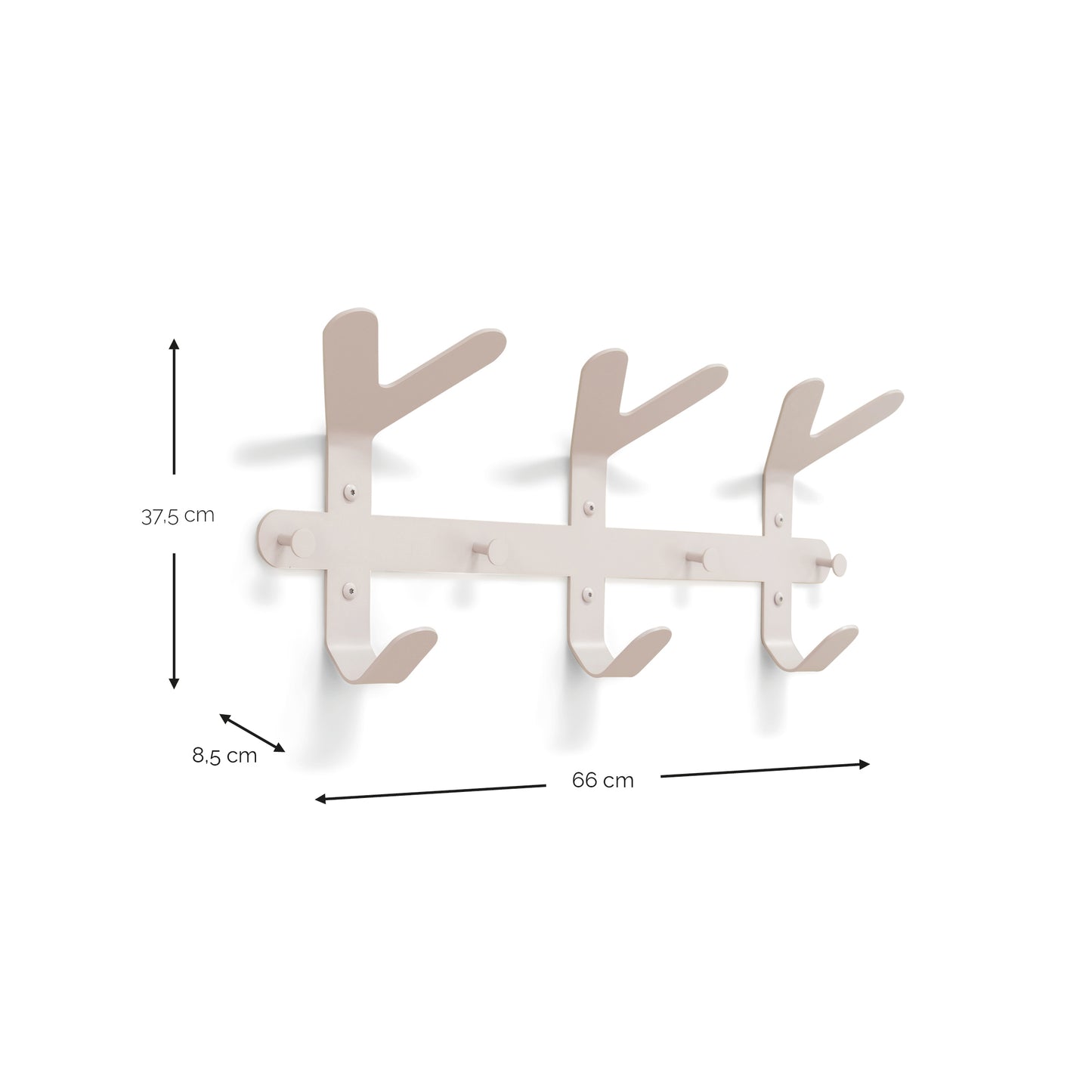 Spinder Design Frondo wandkapstok Silky Taupe