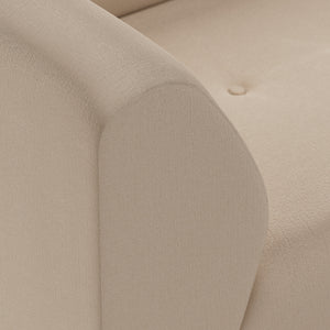HKliving Vint bank left 1,5-seat Knotted Beige