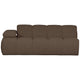 WOOOD Mojo 2-zits bank arm links bouclé Bruin Melange