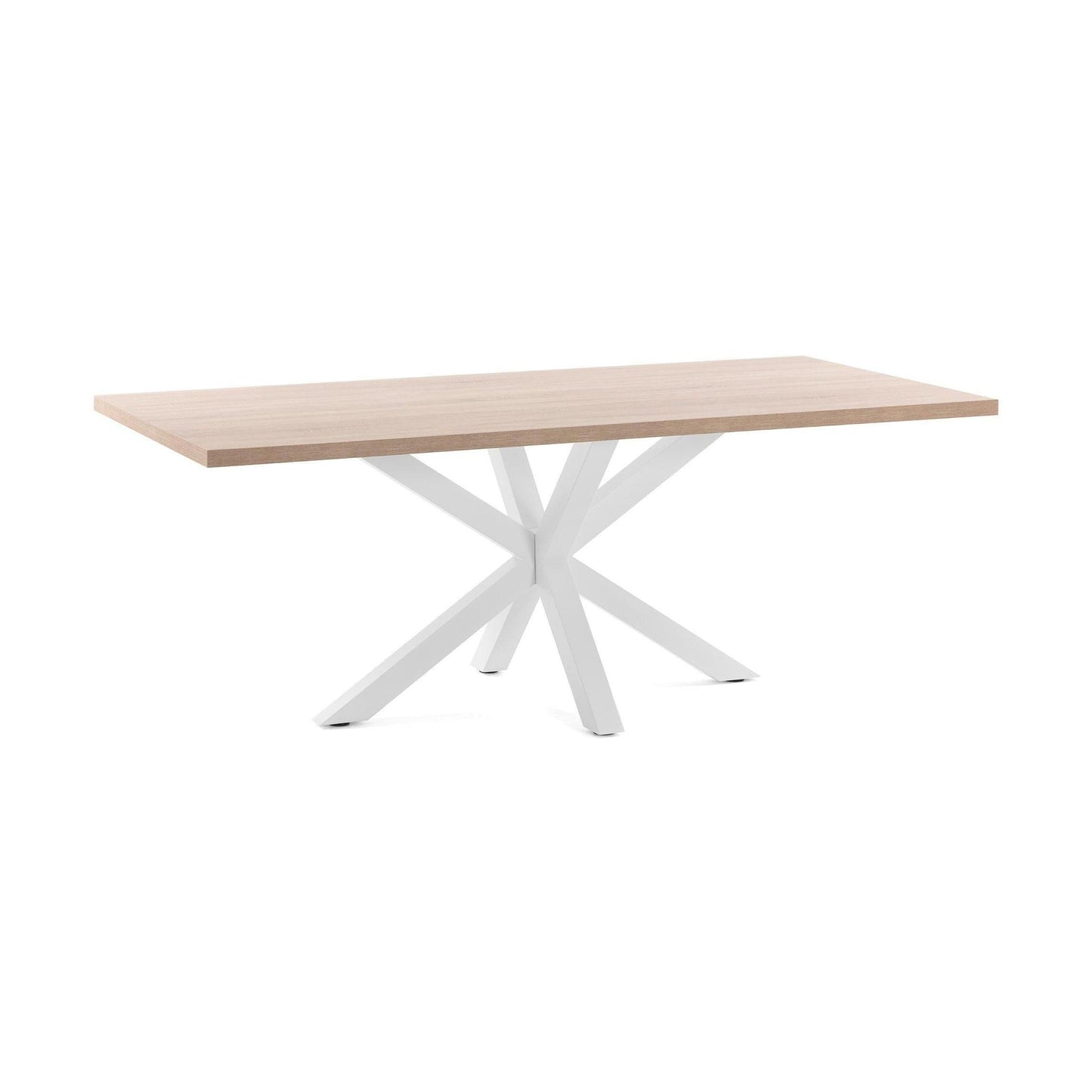 Kave Home Argo eettafel rechthoek 200x100 cm Natural/White