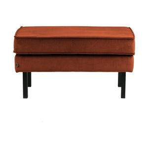WOOOD Rodeo hocker velvet Roest