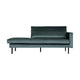 WOOOD Rodeo daybed rechts velvet Groenblauw