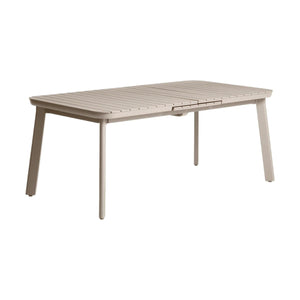 Kave Home Izola tuintafel uitschuifbaar rechthoek 185x100 cm Taupe