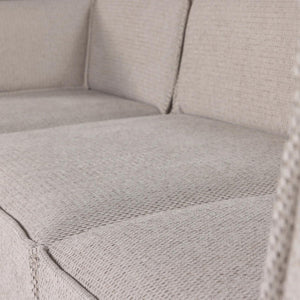 WOOOD Manu 3-zitsbank chaise longue links Naturel