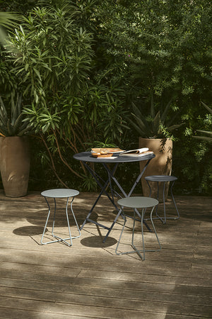 Fermob Bistro tuintafel Ø 77 cm Storm grey
