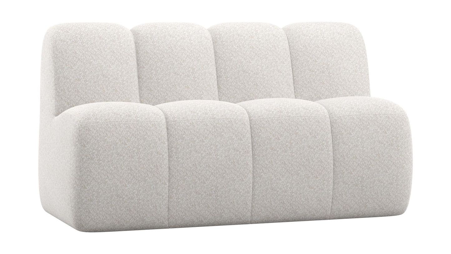 WOOOD Mojo eetbank 164 cm met rugleuning Wollig Ecru