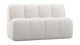WOOOD Mojo eetbank 164 cm met rugleuning Wollig Ecru