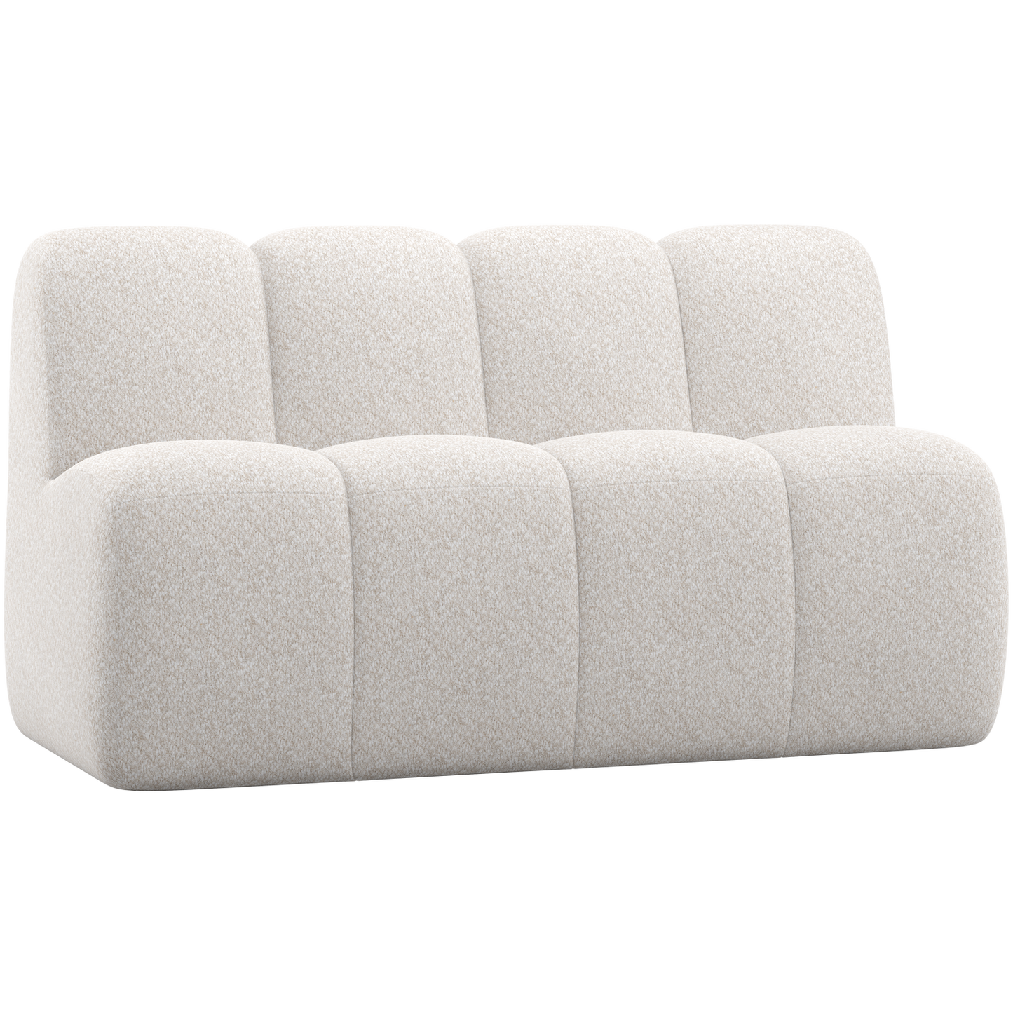WOOOD Mojo eetbank 164 cm met rugleuning Wollig Ecru
