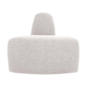 WOOOD Mojo Base eetbank hoek rond rugleuning bouclé Ecru