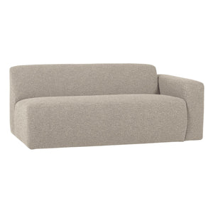 WOOOD Mojo Base 2-zits bank arm rechts bouclé Beige