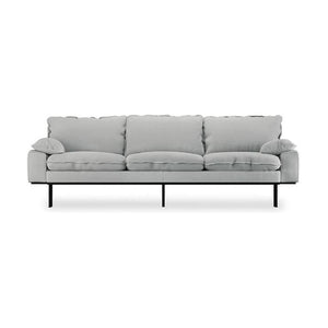 HKliving Retro 4-zitsbank Corduroy Rib Cream