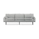 HKliving Retro 4-zitsbank Corduroy Rib Cream