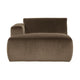 WOOOD Mojo Base chaise longue bank arm links velvet Taupe