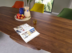 Bree's New World Blizz eettafel 220x110 cm eiken Havana poot anodic brown