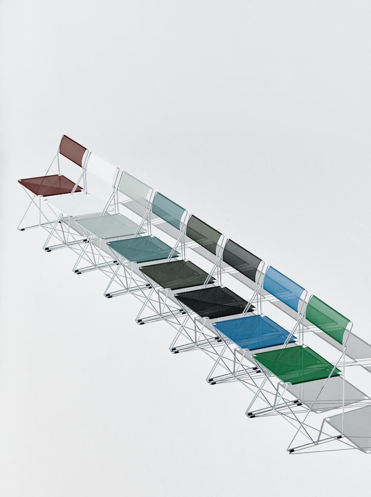 HAY X-Line eetkamerstoel gegalvaniseerd staal Leek Green