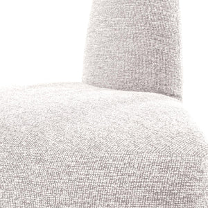 WOOOD Mojo Base eetbank hoek rond rugleuning bouclé Ecru