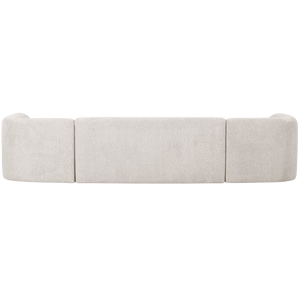 WOOOD Sloping U-vorm bank Pearl Melange