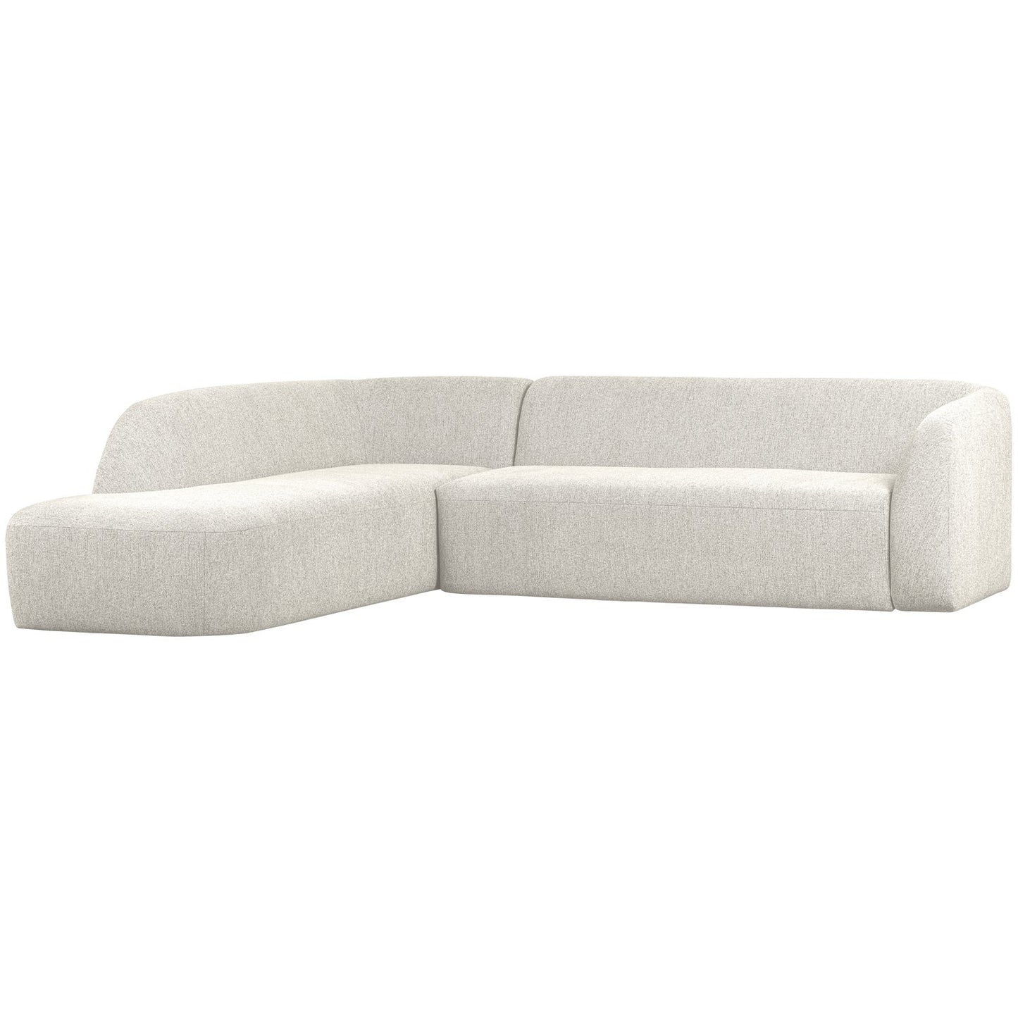 WOOOD Sloping hoekbank links Pearl Melange