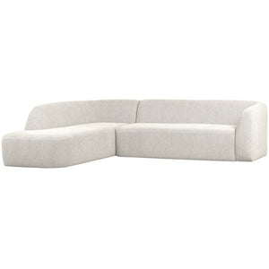 WOOOD Sloping hoekbank links Pearl Melange