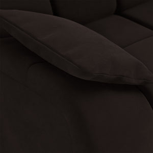 HKliving Wave bank left low arm Royal Velvet Espresso