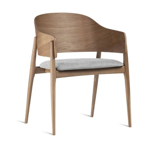 HelloChair HC304 Yura eetkamerstoel Ines 03 Fog eiken monaco