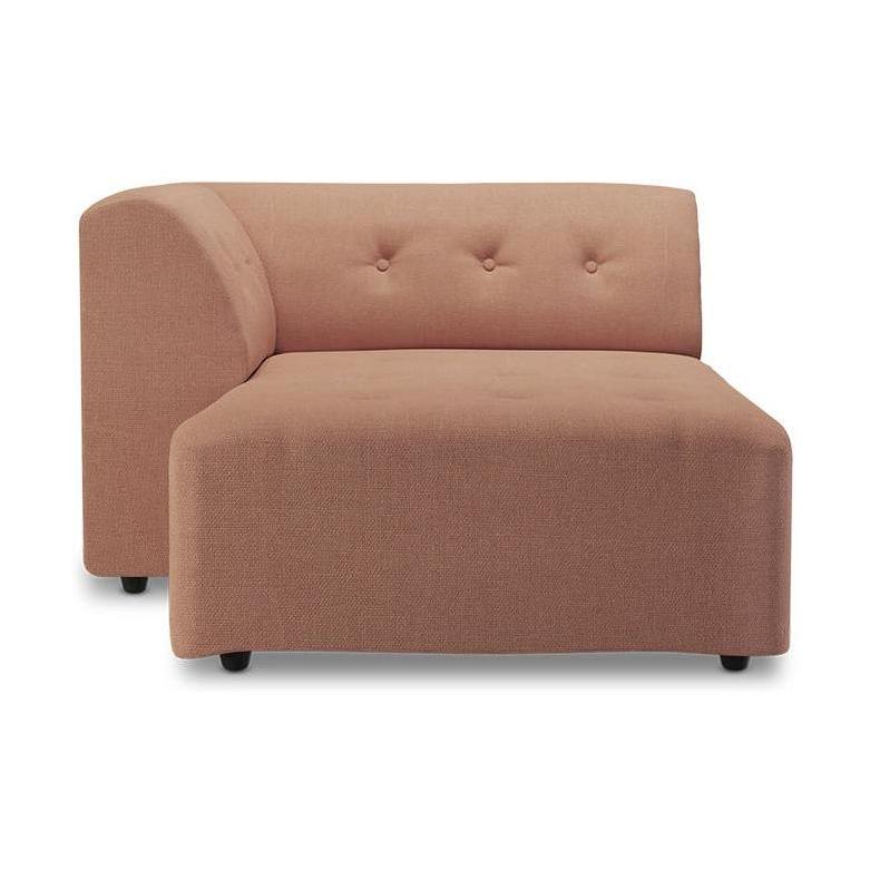 HKliving Vint bank left divan Linen Dusty Rose