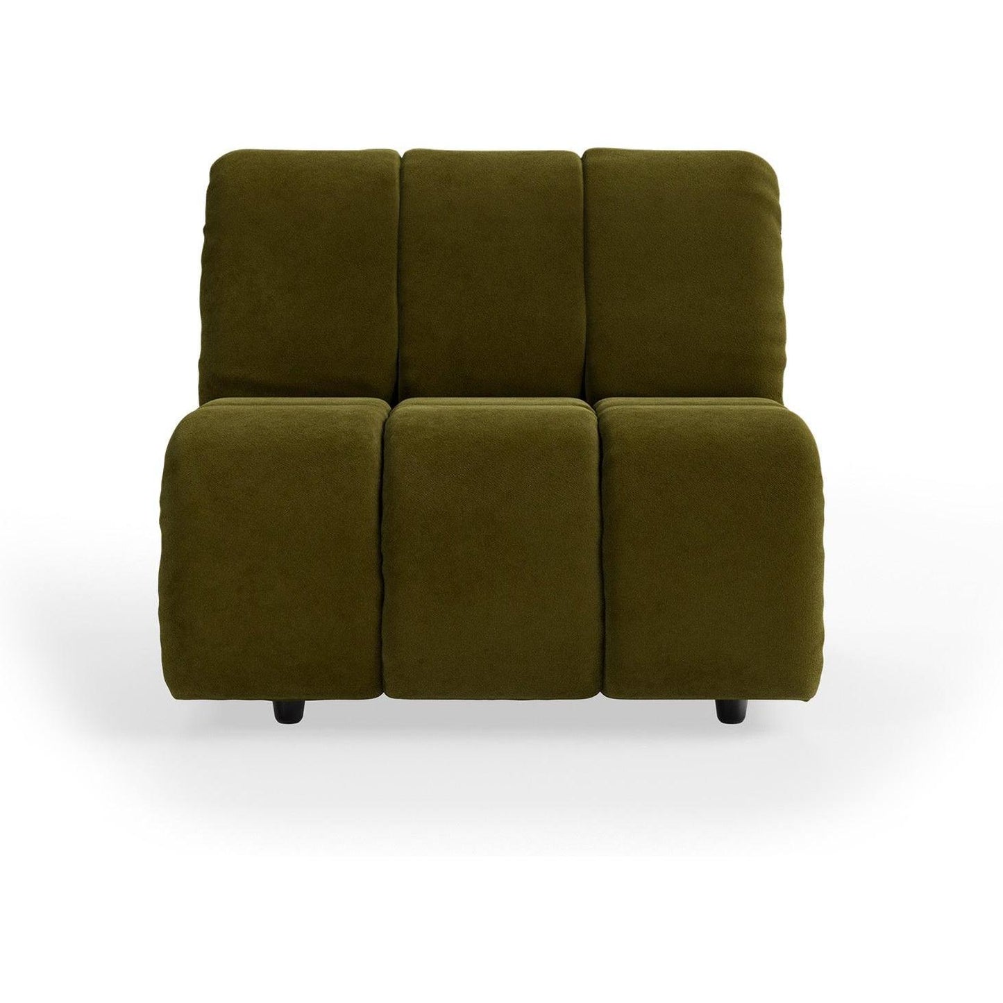 HKliving Wave bank middle Royal Velvet Olive