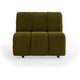 HKliving Wave bank middle Royal Velvet Olive