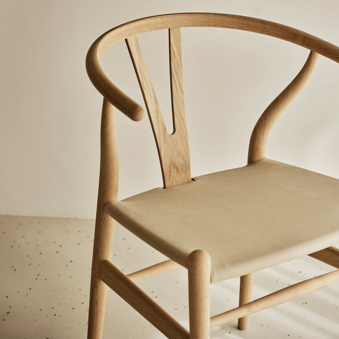 Carl Hansen & Søn CH24P Wishbone eetkamerstoel - geolied eikenhout leder Loke 7060