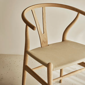 Carl Hansen & Søn CH24P Wishbone eetkamerstoel - geolied eikenhout leder Loke 7060