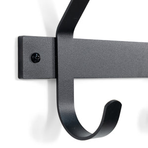 Spinder Design Dexter 5 wandkapstok Zwart